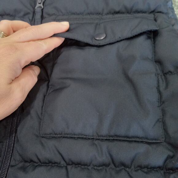 Old Navy Puffer Vest Mens Medium Blue Go-Recycled Quilted Outdoors Lightweight - Picture 4 of 11